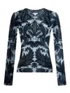 Etro Signature Print Long-sleeved Top In Black