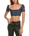 Etro Floral-jacquard Crop Top