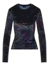 Etro Chenille T-shirt With Multicolor Print