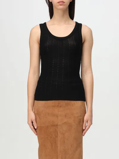 Etro Punched Pattern Tank Top In Black