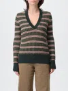 Etro Women Striped Wool Sweater In Multi