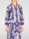 Etro Blue And White Paisley Blouse