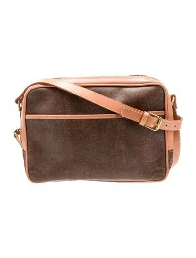 Pre-owned Etro Top Handle Bag In Brown