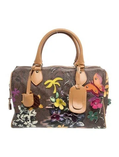 Pre-owned Etro Top Handle Bag In Brown
