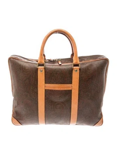 Pre-owned Etro Top Handle Bag In Multi