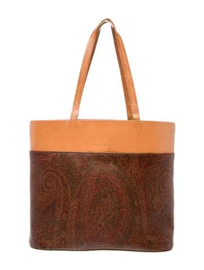 Pre-owned Etro Top Handle Bag In Red