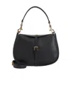 Etro Buckle-fastening Extra-large Leather Shoulder Bag In Black
