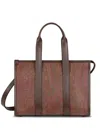Etro Bauletto Large Paisley Canvas Tote Bag