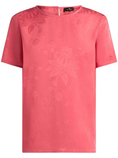 ETRO ETRO TOP MC CORAL LEAVES CORAL