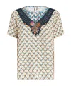 Etro Graphic-print Short-sleeved Blouse In Multicolor