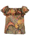 Etro Top With Print In Multi
