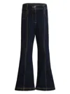 Etro Topstitched Bootcut Jeans In Blue