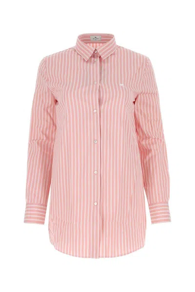 Etro Silk And Cotton Shirt In Pink