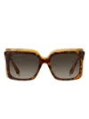 Etro Tortoiseshell Geometric Sunglasses In Brown
