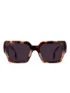 Etro Tortoiseshell Square-frame Sunglasses
