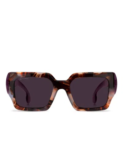 Etro Tortoiseshell Square-frame Sunglasses