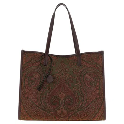Pre-owned Etro Tote Bag � Multicolor In Black