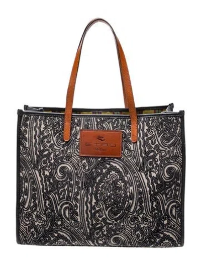 Pre-owned Etro Tote In Blue