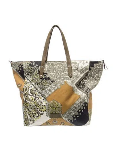 Pre-owned Etro Tote In Green