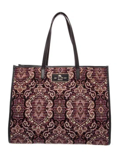 Pre-owned Etro Tote In Purple