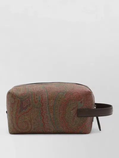 Etro Travel Clutch Paisley Pattern Wrist Strap
