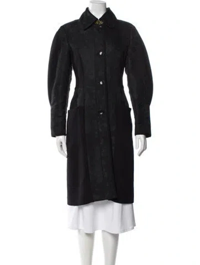 Pre-owned Etro Trench Coat In Black