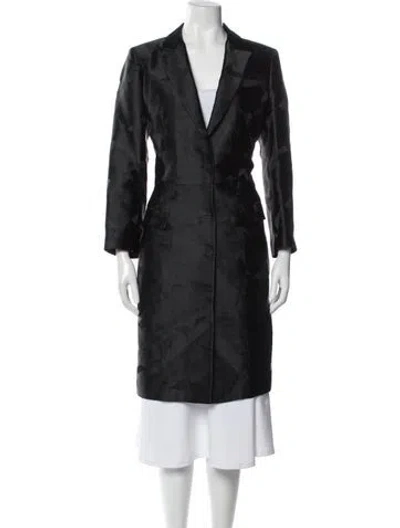 Pre-owned Etro Trench Coat In Black