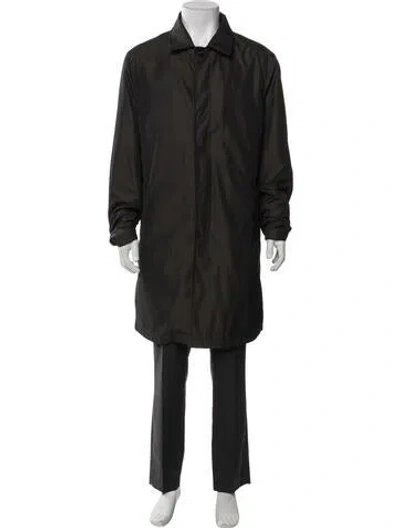 Pre-owned Etro Trench Coat In Green