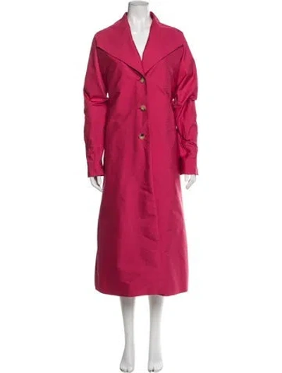 Pre-owned Etro Trench Coat In Pink