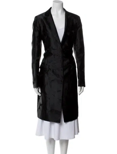 Pre-owned Etro Trench Coat W/ Tags In Black