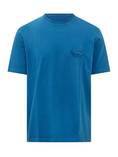 Etro Trendy T-shirt In Blu