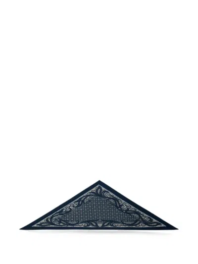 Etro Triangular Scarf In Blue