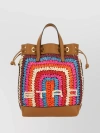 ETRO TRIMMED LEATHER BUCKET BAG