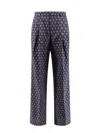 Etro Trouser In Blu