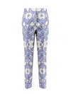Etro Trouser In Blue/neutrals