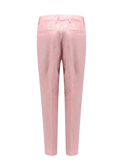 ETRO VISCOSE AND SILK TROUSER WITH FLORAL MOTIF