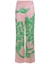 Etro Wide Printed Trousers In Blend In Multi