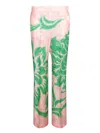 Etro Wide Printed Trousers In Blend In Multi