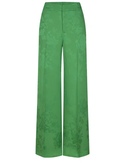 Etro Trousers In Green