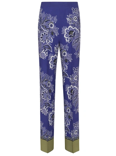 Etro Trousers In Blue