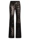 Etro Sheer Printed Velvet Trousers