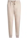 Etro Pegaso-embroidered Wool Jogging Trousers In Beige