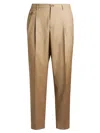 Etro Trousers Wool Pleated Front In Beige