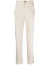 Etro Tailored Jogger Pants With Button Accents In Beige
