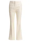 Etro Flared Trousers With Front Crease And Back Pockets In Beige
