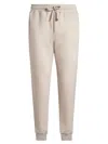 Etro Pegaso-embroidered Wool Jogging Trousers In Beige
