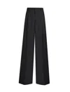 Etro Patterned-jacquard Wool Trousers In Black