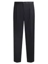 Etro Carrot Leg Wool Pants In Blue