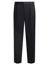 Etro Carrot Leg Wool Pants In Blue