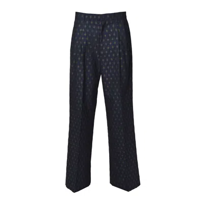 Etro Trousers In Blue